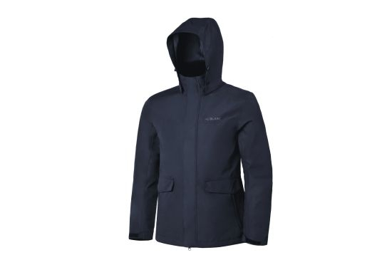 Men′s Polyester Navy Blue Oxford Waterproof Hoodie Long Sleeve Jacket